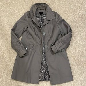Gray trench coat